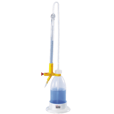Buretta di Schilling vetro schellbach classe B ml  5 div.0,05 completa - 148649348