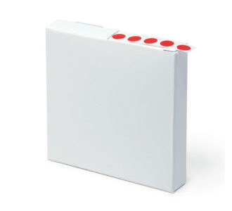 Etichetta per criogenia forma rotonda Ø mm  9,5 bianca per provette ml 0,5-1,5 cf.1000 pz. - CRLA-D1W-1K0