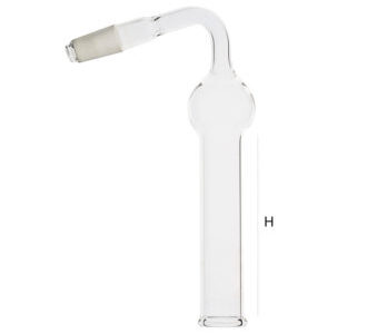 Tubo per essiccazione angolato mm 120 cono NS 14/23 - DRY3-001-001
