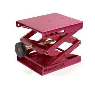 Tavolino elevatore in alluminio anodizzato regolabile mm 120x140x240 - JACA-120-001