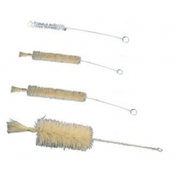 Spazzolino per provette in nylon su manico ferro zincato Ø mm 6 cf.2 pz. - BRU1-002-002