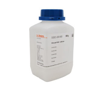 Gel di silice per cromatografia su colonna granulometria mm 0,040-0,063 g 500 - SGEC-060-500