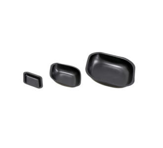 Navicella per pesata in polistirene nero forma romboidale ml   5 cf.250 pz. - WPAN-058-250
