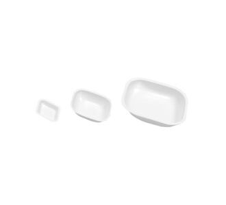 Navicella per pesata in polistirene bianco forma romboidale ml  30 cf.250 pz. - WPAP-059-250