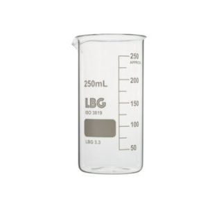 Bicchiere graduato con becco forma alta in vetro borosilicato ml 50 cf.12 pz. - BKT3-050-012