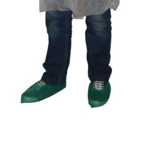 Copriscarpe monouso misura unica cm 15x38 colore verde cf.100 pz. - SHOP-001-100