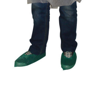 Copriscarpe monouso misura unica cm 15x38 colore verde cf.100 pz. - SHOP-001-100