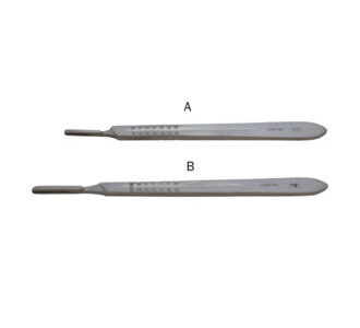 Manico in acciaio inox per lama figura 10-11-15 (a) - SCHA-003-001