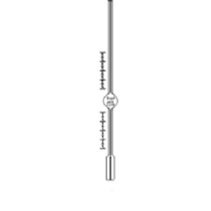 Stalagmometro di Traube per liquidi viscosi diritto ml 2,5 gocce 15 - 25 - 0330-10-300