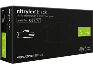 Guanti in nitrile Nitrylex Black senza polvere mis.large cf.100 pz. - 21818