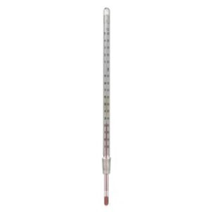 Termometro per distillazione -10+150°C div.1°C riempimento rosso NS 14,5/23 gambo mm 100