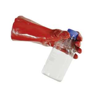Guanti in pvc antiacido taglia unica lunghezza cm 40 - GLOP-035-001