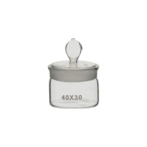 Pesafiltro forma bassa Ø mm 30x20 ml  10 vetro borosilicato - WBL3-030-006
