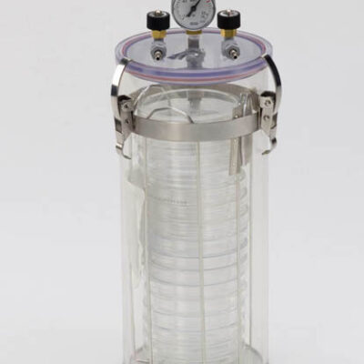 Giara per anaerobiosi "Schuett-Biotec" in policarbonato con manometro CRYSTAL lt 3 - 103183809