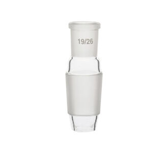 Raccordo cono maschio con portagomma curvato ns 14/23 - ADS3-001-001