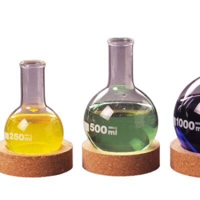 Pallone fondo tondo collo stretto vetro borosilicato 3.3 ml  100 - 110372124