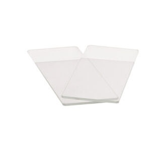 Vetrino portaoggetto Premium Line mm 26x76 molato 1 banda sabbiata cf.50 pz. - SLIB-F10-050