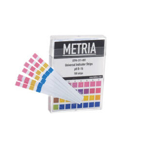 Cartina indicatrice pH 0-14 con 4 tamponi cf.100 strisce - STPH-311-001
