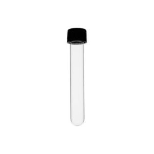 Provetta in vetro borosilicato cilindrica t/vite fenolico nero Ø mm 12x 75 ml 5 cf.250 - STUN-001-250