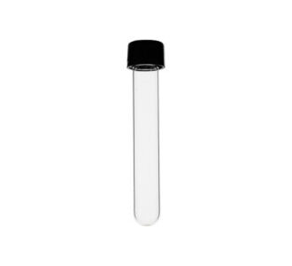 Provetta in vetro borosilicato cilindrica t/vite fenolico nero Ø mm 12x 75 ml 5 cf.250 - STUN-001-250
