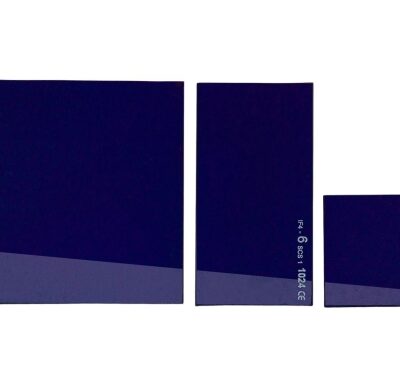 Vetrino blu cobalto tagliato mm 50x 50 - 139009100