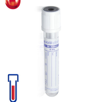 Provetta senza additivo Ø mm 13x 75 ml 4 tappo bianco cf.1200 - 30003