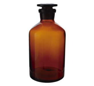 Flacone per reagenti vetro giallo bocca stretta t/smerigliato ml   60 - RB02-060-012