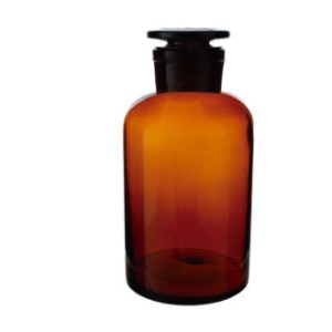 Flacone per reagenti vetro giallo bocca larga t/smerigliato ml 60 - RB04-060-012