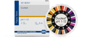 DUOTEST® Cartina indicatrice a doppia zona pH 1,0-12,0 rotolo da 5mt x10 mm - Macherey Nagel 90301
