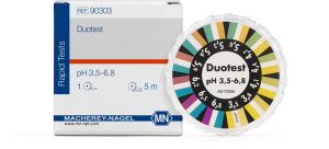 DUOTEST® Cartina indicatrice a doppia zona pH 3,5- 6,8 rotolo da 5mt x10 mm - Macherey Nagel 90303