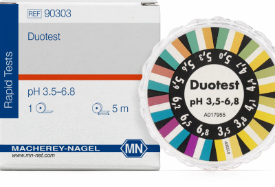 DUOTEST® Cartina indicatrice a doppia zona pH 3,5- 6,8 rotolo da 5mt x10 mm - Macherey Nagel 90303