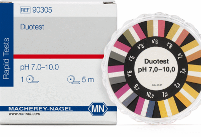 DUOTEST® Cartina indicatrice a doppia zona pH 7,0-10,0 rotolo da 5mt x10 mm - Macherey Nagel 90305