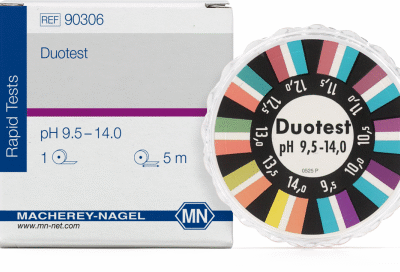 DUOTEST® Cartina indicatrice a doppia zona pH 9,5-14,0 rotolo da 5mt x10 mm - Macherey Nagel 90306