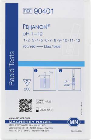 PEHANON® Cartina indicatrice ph 1,0-12,0 cf.2X200 strisce - Macherey Nagel 90401