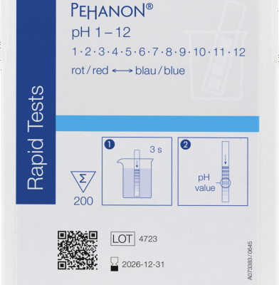 PEHANON® Cartina indicatrice ph 1,0-12,0 cf.2X200 strisce - Macherey Nagel 90401