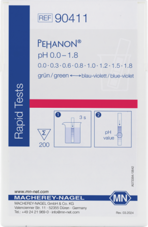 PEHANON® Cartina indicatrice ph 0,0- 1,8 cf.2X200 strisce - Macherey Nagel 90411