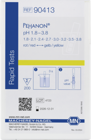 PEHANON® Cartina indicatrice ph 1,8- 3,8 cf.2X200 strisce - Macherey Nagel 90413