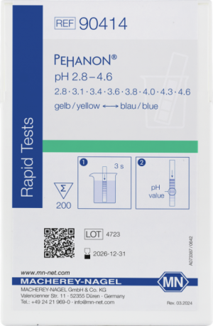 PEHANON® Cartina indicatrice ph 2,8- 4,6 cf.2X200 strisce - Macherey Nagel 90414
