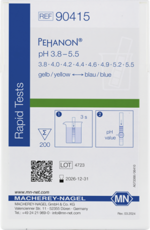 PEHANON® Cartina indicatrice ph 3,8- 5,5 cf.2X200 strisce - Macherey Nagel 90415
