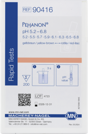 PEHANON® Cartina indicatrice ph 5,2- 6,8 cf.2X200 strisce - Macherey Nagel 90416