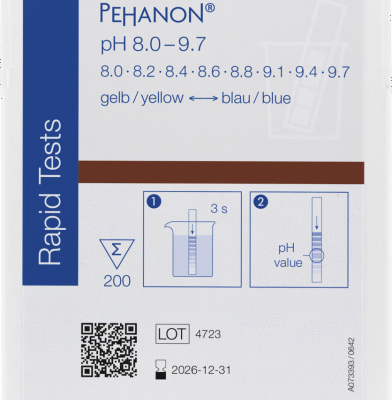 PEHANON® Cartina indicatrice ph 8,0- 9,7 cf.2X200 strisce - Macherey Nagel 90420