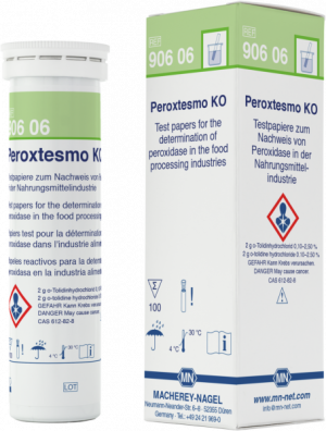 PEROXTESMO KO Cartina analitica qualitativa cf.100 strisce - Macherey Nagel 90606