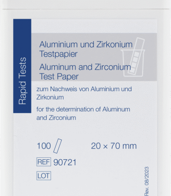ALLUMINIO-ZIRCONIO Cartina analitica qualitativa cf.100 strisce - Macherey Nagel 90721