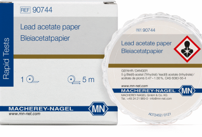 IDROGENO SOLFORATO SOLFURI Cartina analitica qualitativa in rotolo da 5 mt - Macherey Nagel 90744