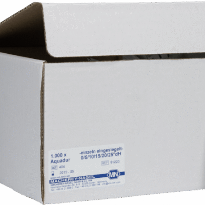 AQUADUR® Strisce analitiche per la durezza dell'acqua 5-25°d CF.1000 strisce - Macherey Nagel 91223