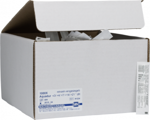 AQUADUR® Strisce analitiche per la durezza dell'acqua 4-21°d cf.1000 strisce - Macherey Nagel 91224