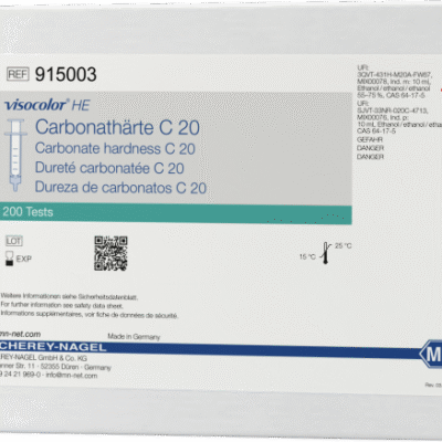 VISOCOLOR® DUREZZA CARBONATICA C20 Kit per analisi volumetriche 200 test - Macherey Nagel 915003