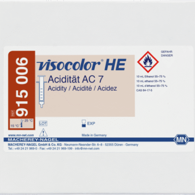 VISOCOLOR® ACIDITA' AC7 Kit per analisi volumetriche 200 test - Macherey Nagel 915006