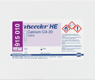 VISOCOLOR® CALCIO CA20 Kit per analisi volumetriche 200 test - Macherey Nagel 915010