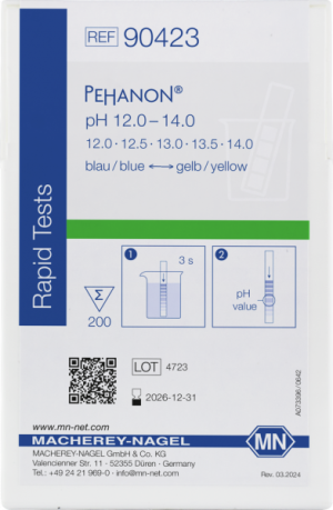 PEHANON® Cartina indicatrice ph 12,0-14,0 cf.2X200 strisce - Macherey Nagel 90423